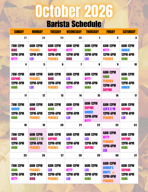 7AM-12PM DIXIE 12PM-5PM KITTY-2